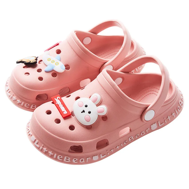 

New Children's Cartoon Hole Slippers Home Bathroom Slippers Garden Clogs, 6 colors