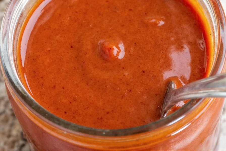 Close-up of an ancho chipotle sauce bottle