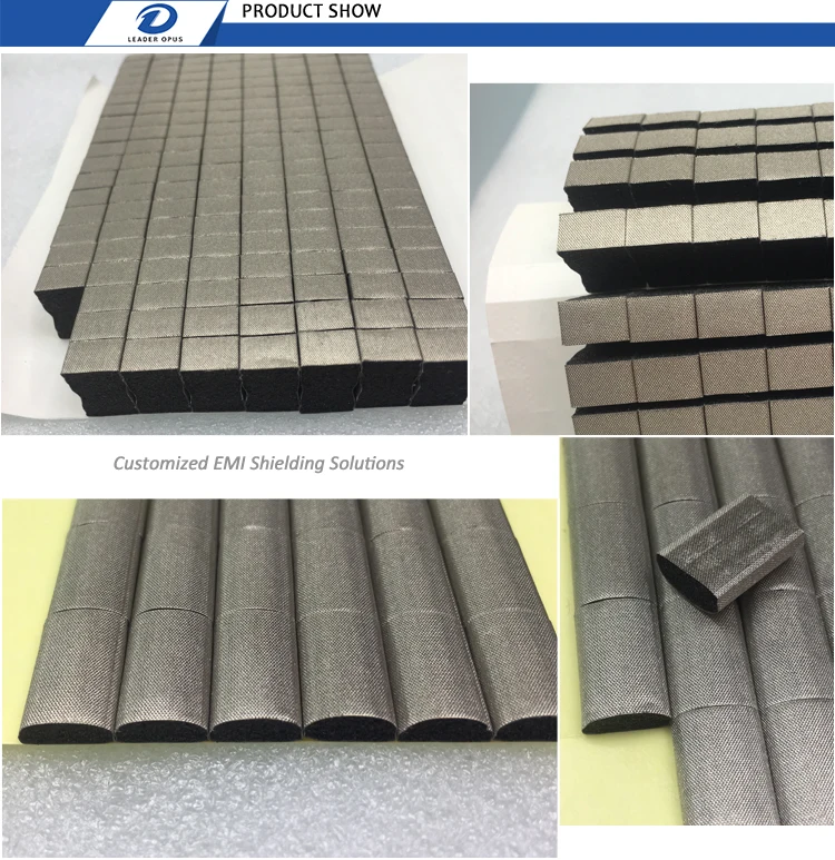 Customized die cuting EMI shielding conductive foam gasket material at factory price