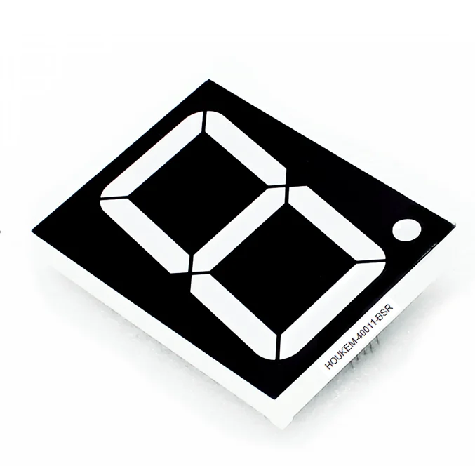 White 7 Segment Anode 4 Inch One Digit Large 7 Segment Display 100mm Houkem 40011-BW