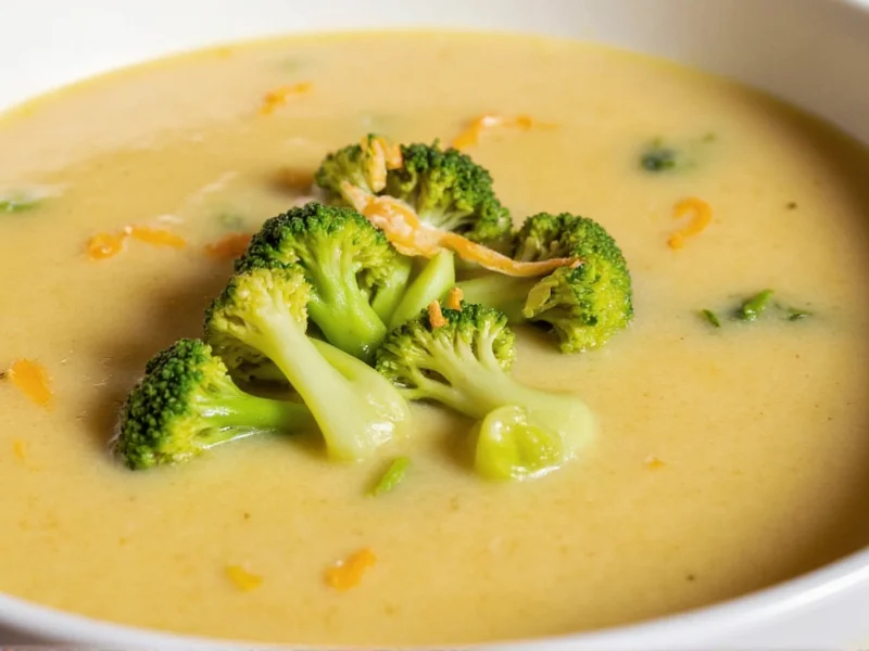 Classic Broccoli Cheddar Soup Recipe - Ready in 30 Minutes