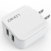 

LDNIO 5V-2.4A 2 USB Fast Charging Mobile Phone Charger home travel wall charger Model:A2201 lighting adapter us/eu plug