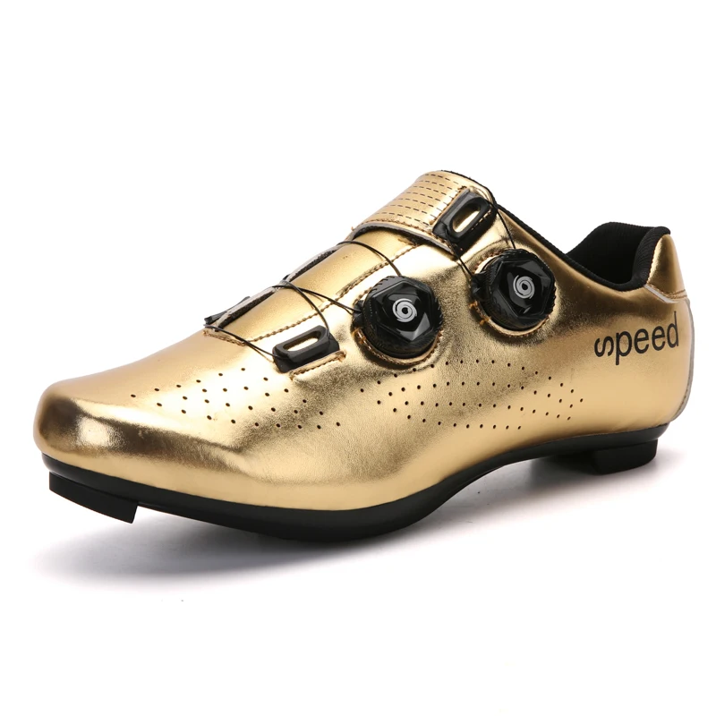 

New Design Breathable Professional Gold MTB Shoes Road Cycling Shoes Bicycle Shoes