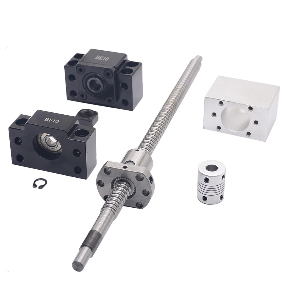 

SFU1204 set:SFU1204 L-200mm rolled ball screw C7 with end machined + 1204 ball nut + nut housing+BK/BF10 end support + coupler