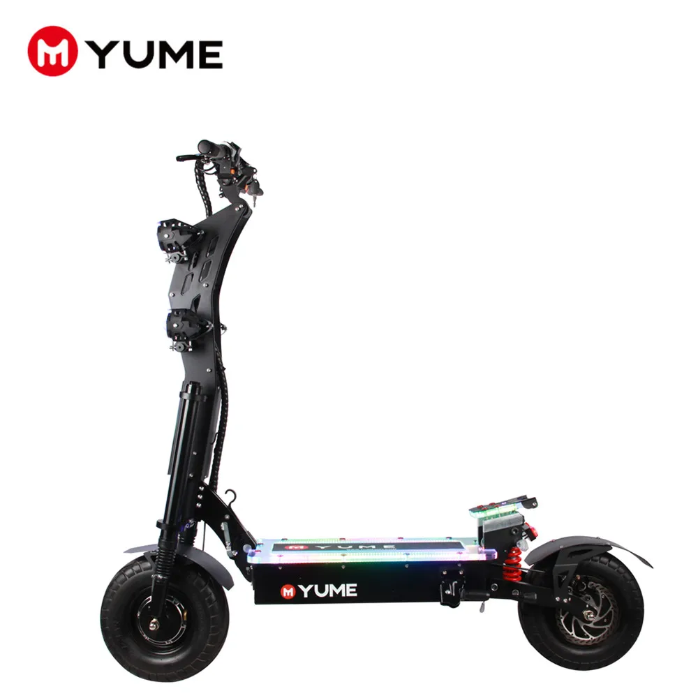 

YUME 60v 8000w Scooter Top Sale 13 inch Folding Powerful Adult Electric Scooter 200 Kg Load Wholesale From China, Black