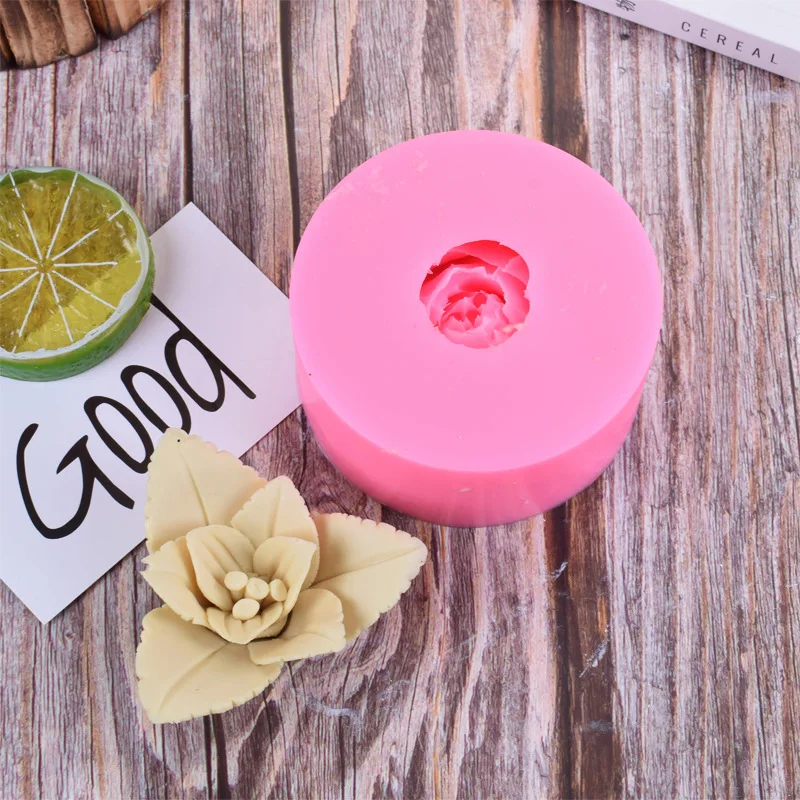

yiwu three-dimensional flower fondant silicone mold diy 3D handmade baking cake decoration tool Epoxy mold, As picture