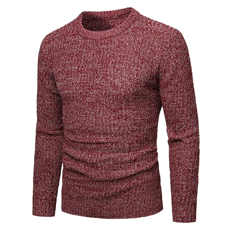 

amazon new autumn/winter 2021 men's crewneck sweater men's bottom shirt foreign trade sale