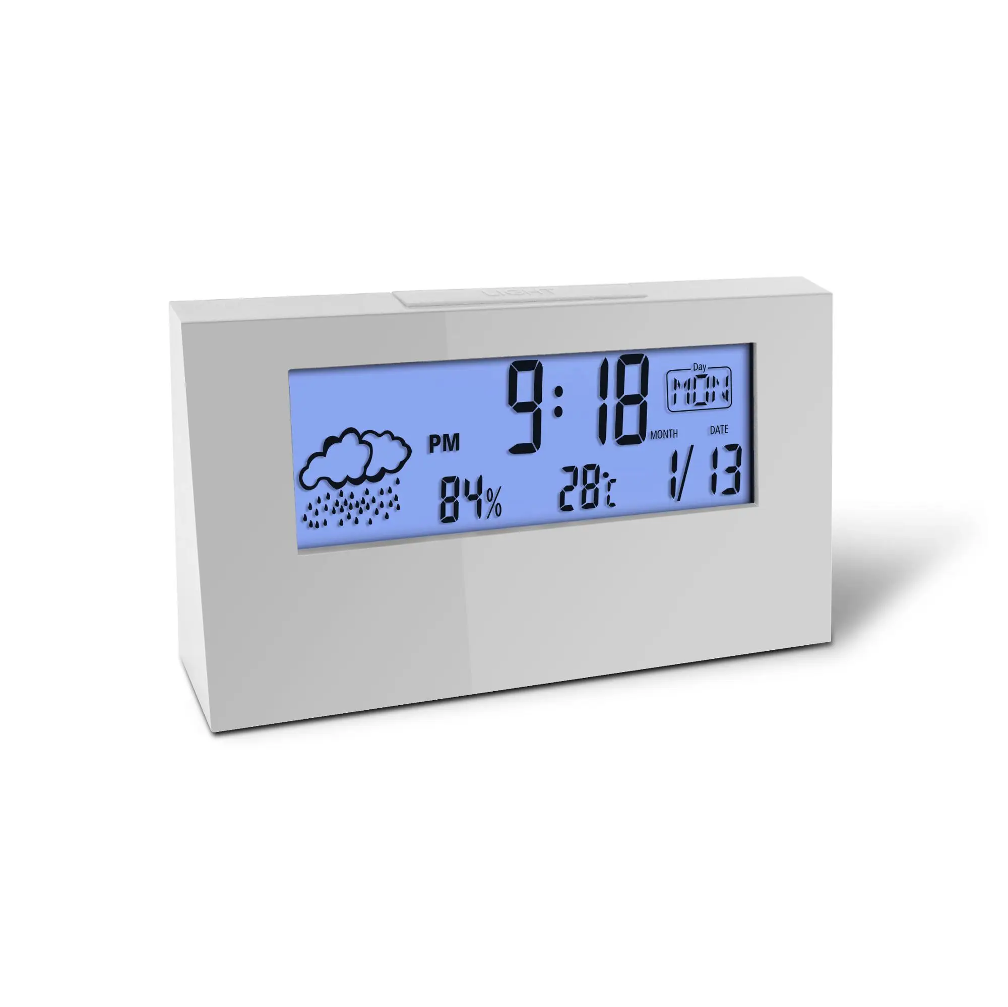 

RTS digital lcd weather station alarm clock with temperature and humidity