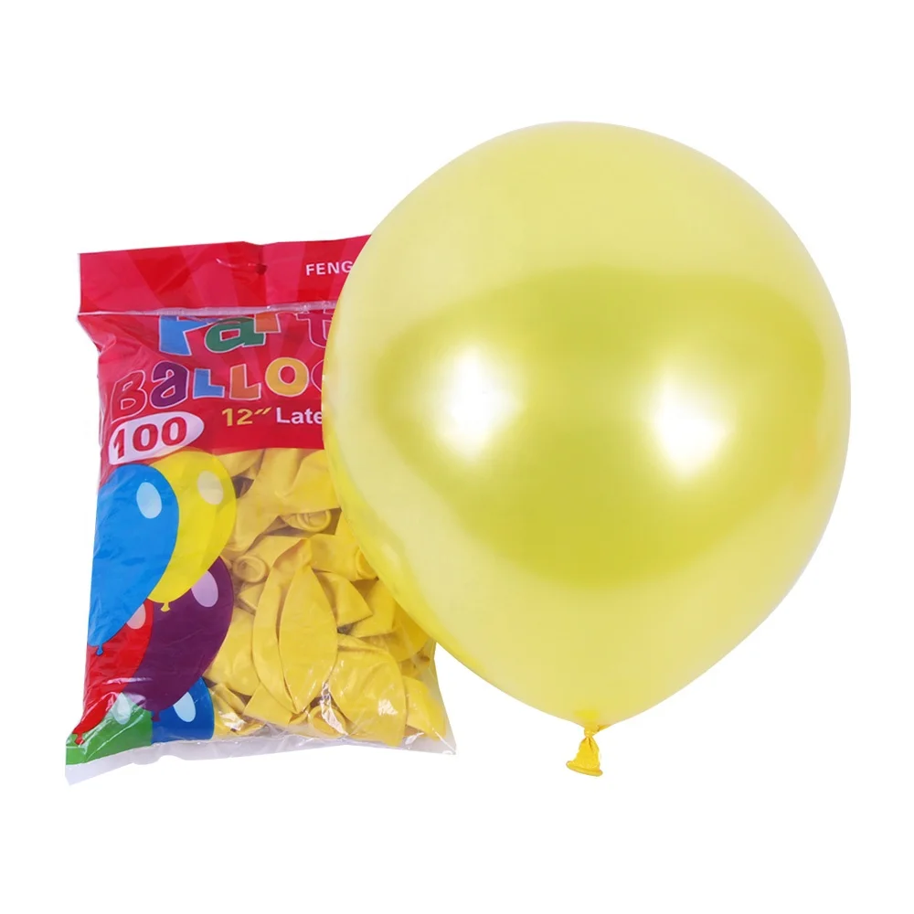 

100pc 12 inch Baby Boy Girl 1st 1 Happy Birthday Theme Party Decoration Balon Metallized Black Red Yellow Rose Gold Balloon Set