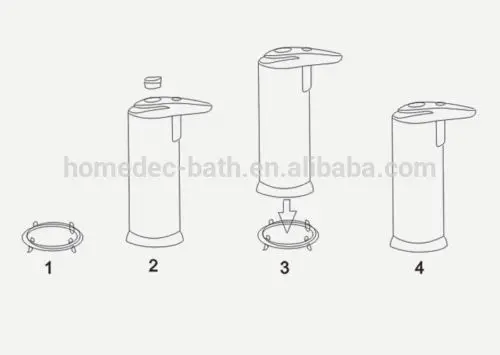
Stainless Steel Hands Free Automatic IR Sensor Touchless Soap Liquid Dispenser 