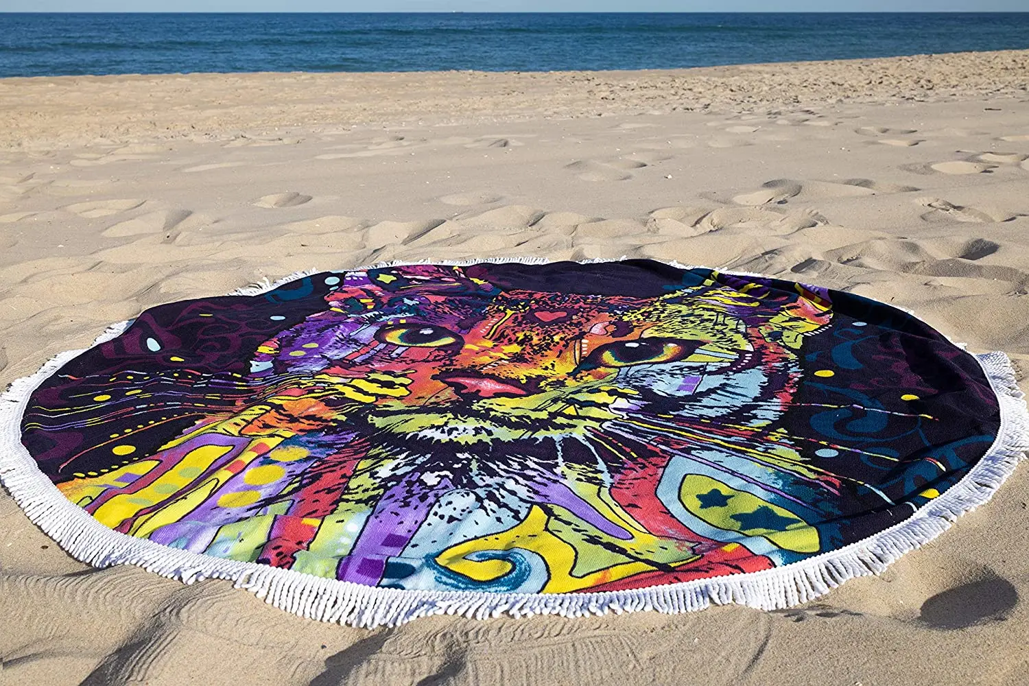 round beach towel 