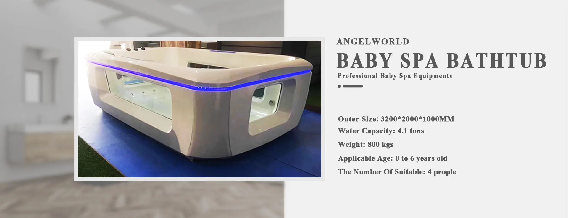 Shenyang Angelworld Trading Co Ltd Baby Spa Bathtub Swim Spa Hot Tub