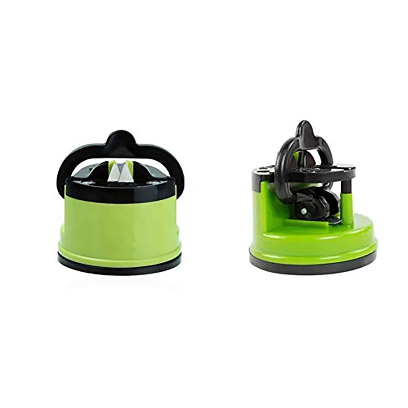 

Knife Sharpener, Kitchen Knife Sharpener with Suction Cup, Green