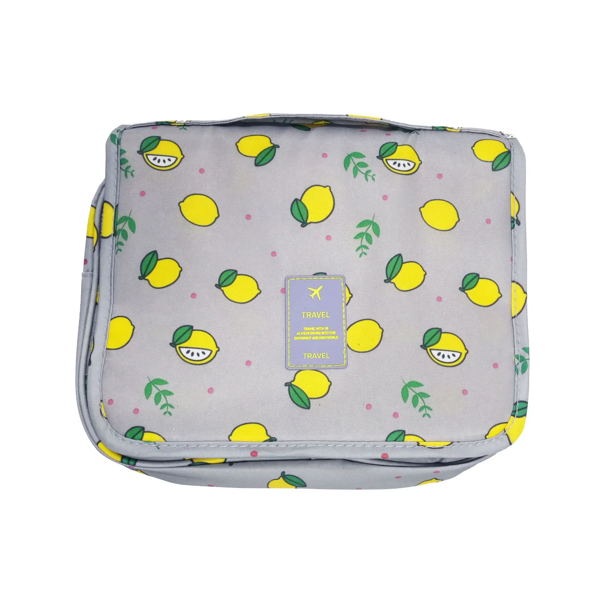 

cosmetic bag mult-function factional digital printing cosmetics makeup pink travel toiletry women's cosmetic bag, Customized color