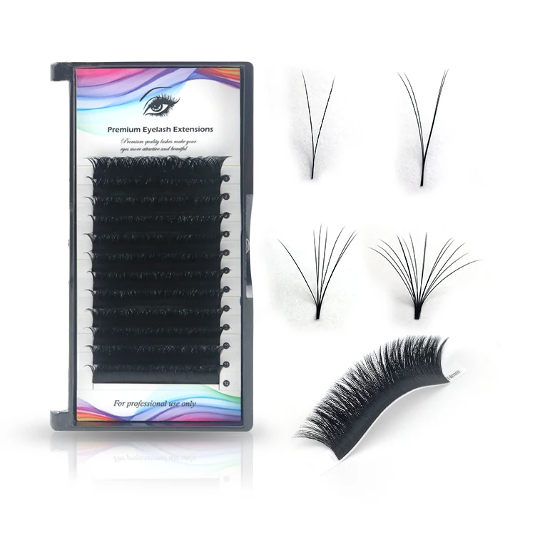 

CNK Natural Handmade Auto Fan Smart Lash Extension Easy Volume Eyelashes Only One Second Blooming, Natural black