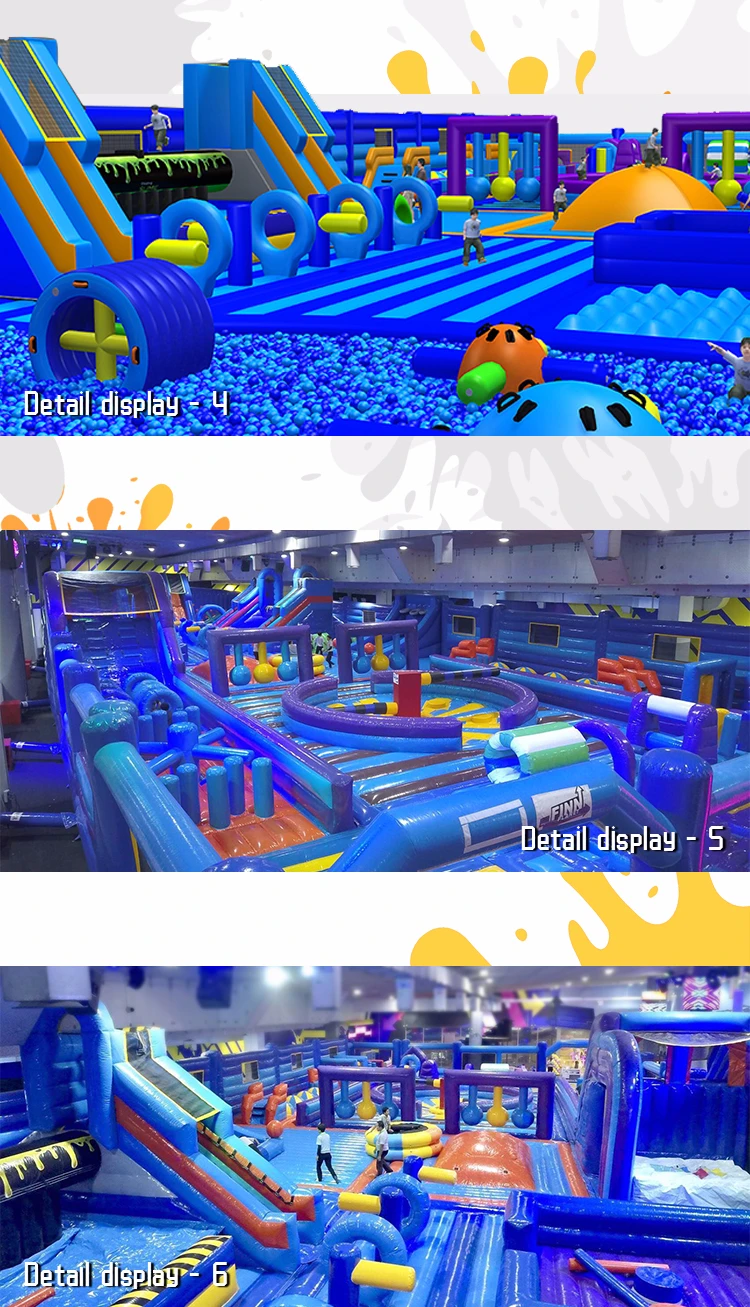 1000sqm Inflatable Castle Bounce Park Giant Indoor Customized Sports