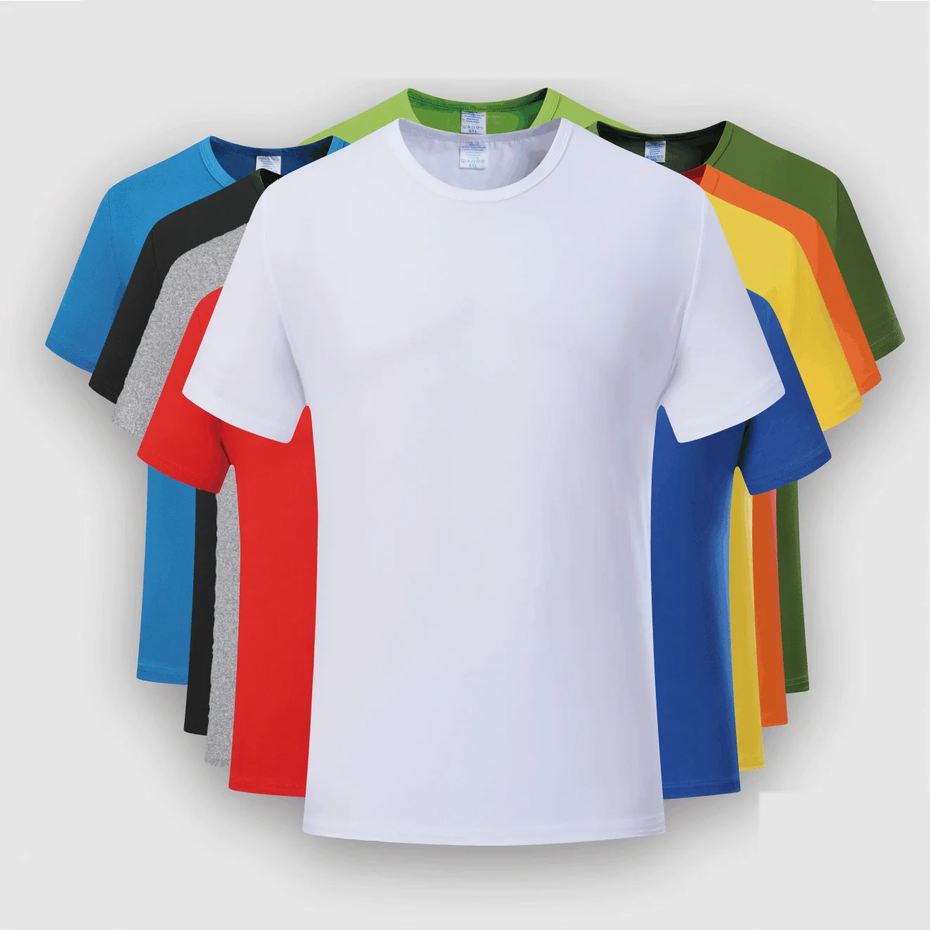 

Wholesale Plus Size cheap Men's Round neck short sleeve t-shirt 1 one dollar tshirt