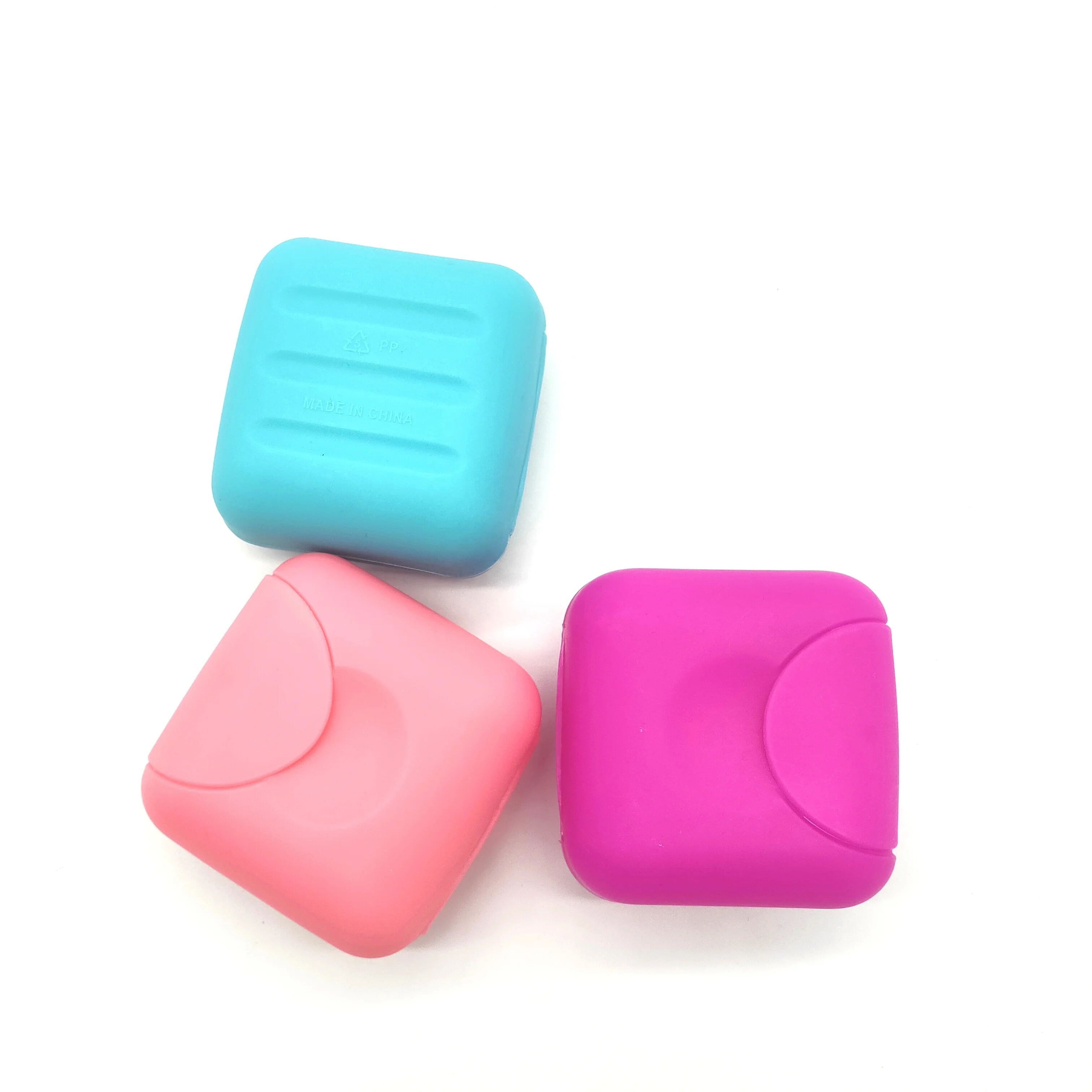 

Factory direct colorful mini travel portable biodegradable bathroom plastic soap box, Customizable