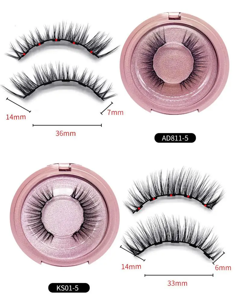 
SHEENLASH Wholesale top quality 3d crazy False Eyelashes 5 magnetic eyelashes with magnetic eyeliner 