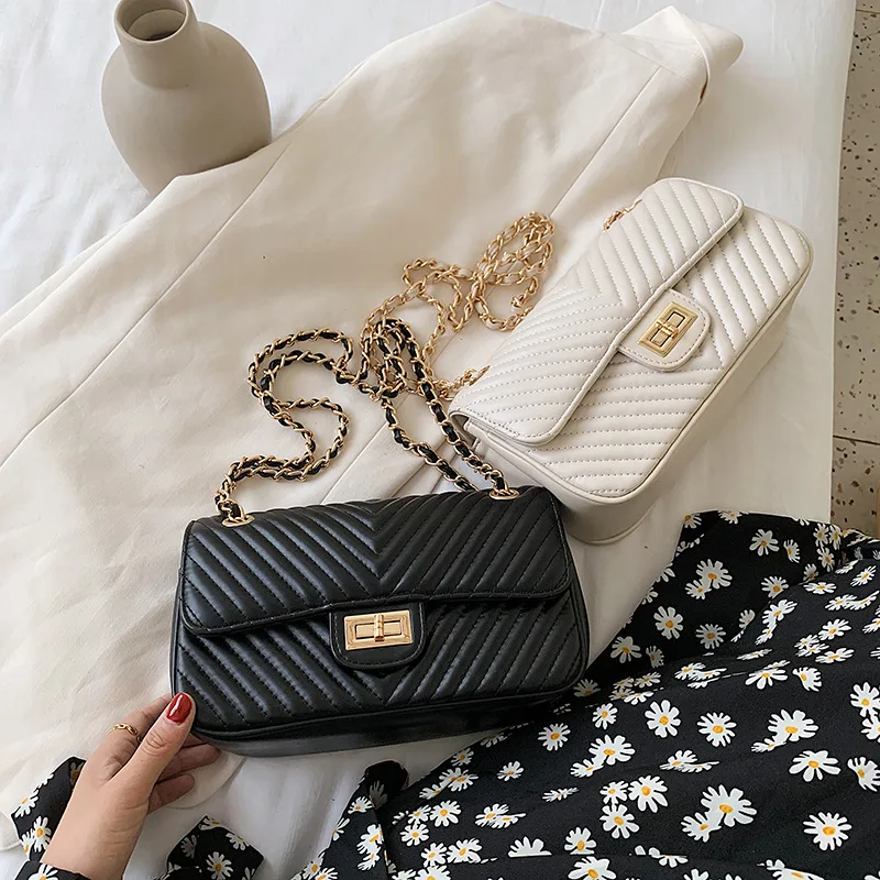 

2021 Latest Wholesale Ladies Design Handbag Popular Chain Crossbody Bag Women Luxury Purses