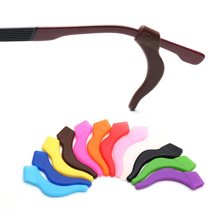 

Anti Slip Temple Holder Spectacle Silicone Glasses Ear Hooks Tip Eyeglasses Grip, 12 colors