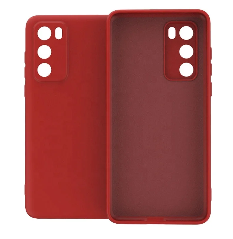 

Liquid Silicone case Skin Soft TPU Rubber Bumper Protective Cover Phone Case For Huawei P40 P40pro, Multi colors