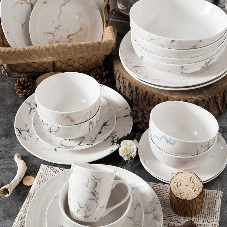 

wholesale dinnerware white dinner set hotel porcelain
