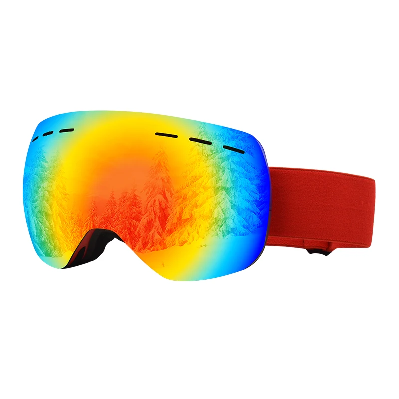 

heated ski goggles Anti-fog UV Snow Glass safety goggle Double lens snowboard goggles women