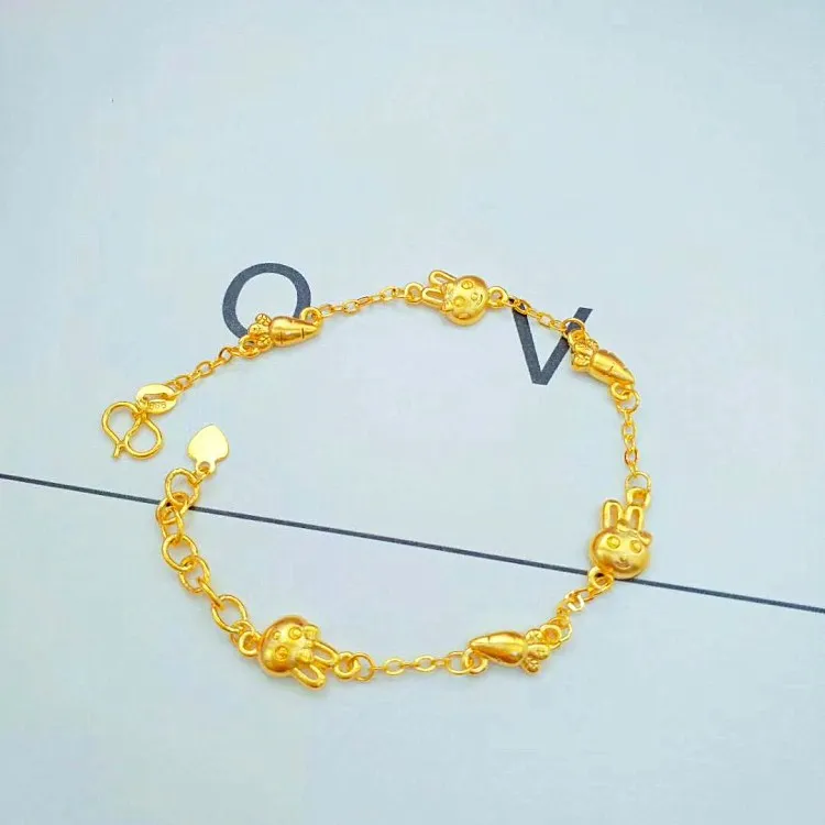 

Gold Matte Radish Rabbit Bracelet Gold Plated Gold Matte Radish Rabbit Bracelet Ladies Jewelry