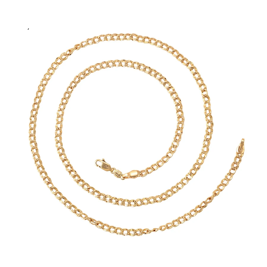 

44977 Xuping 18k gold plated simple classic style chain necklace