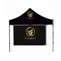 

Shop 3x3m tent frame +canopy +1pcs single side printed full wall advertising promotion event custom print tent