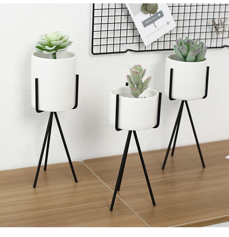 Big White Ceramic Flower Pots Ceramic Succulent Planters Vietnam Big