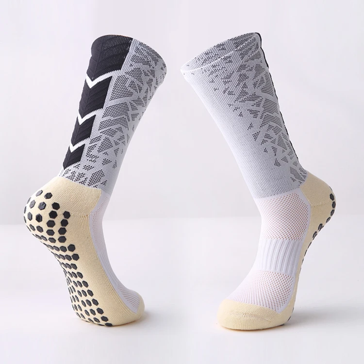 

High Quality Calsetines Elite Grip Sports Socks Anti-Slip Funny 3/4 Socks Men Sport Anti Slip Non Skid Short Football Socks