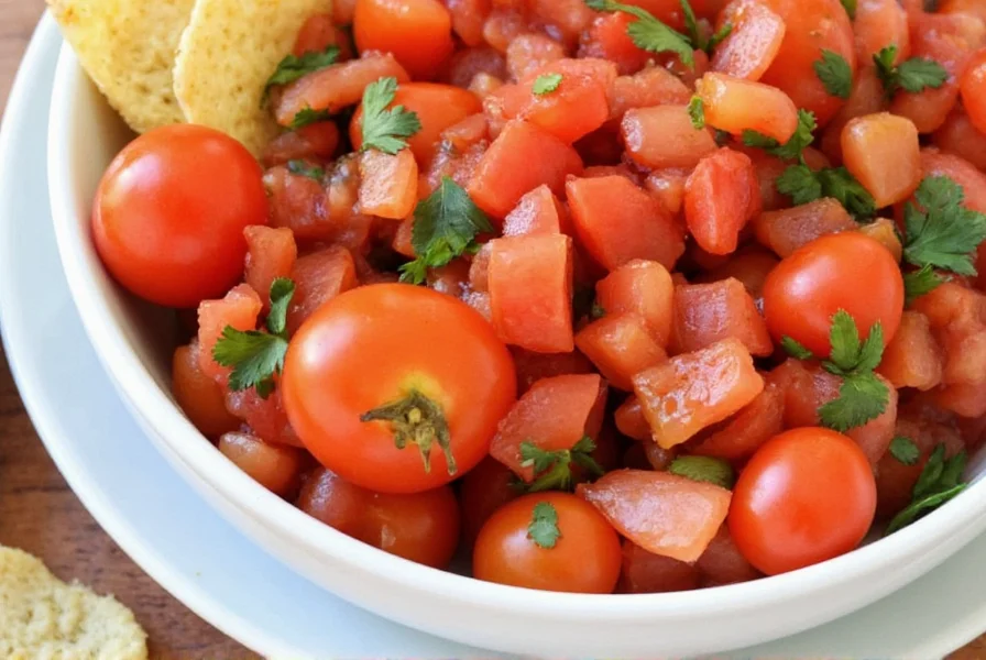 Salsa served with chips and tortillas