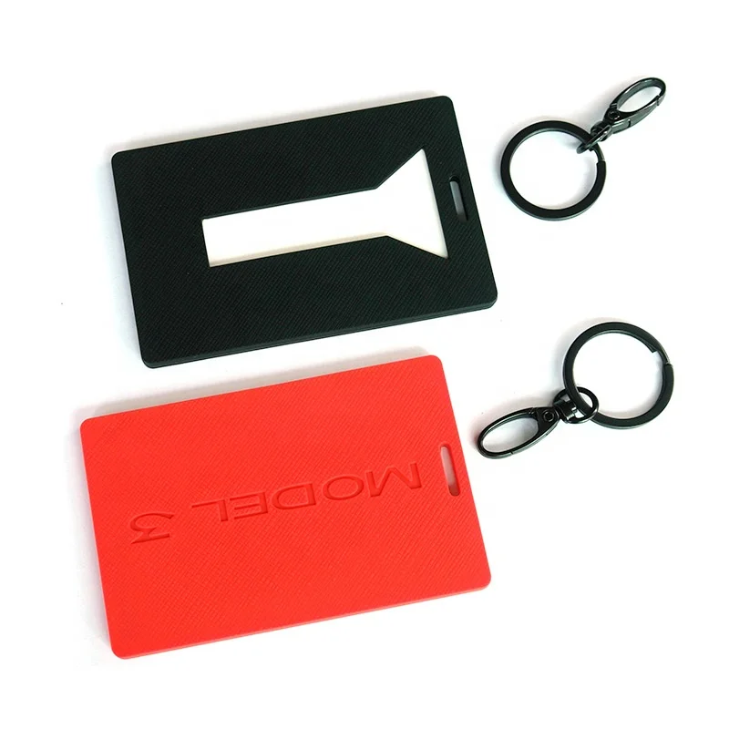 

Free sample car keychain model 3 fashion silicone keychain bag, Customized color