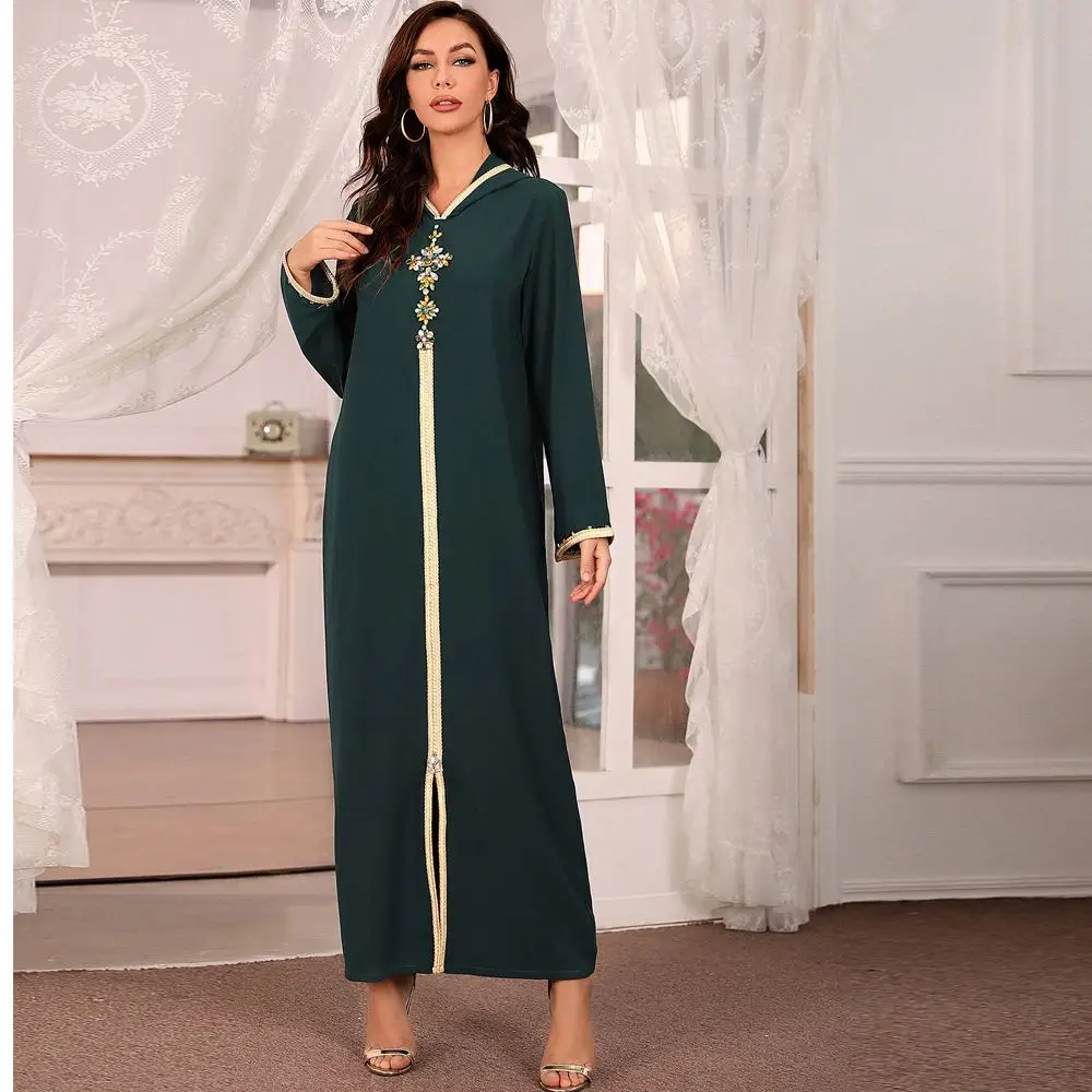 

Best Design Caftan Dubai Turkey Islam Muslim Hijab Dress African Dresses For Women Robe Djellaba Sweater Dress