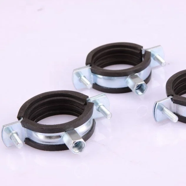 
Kingfix Rubber Pipe Clamp Ningbo Manufacture Clips Bolts and Nuts 