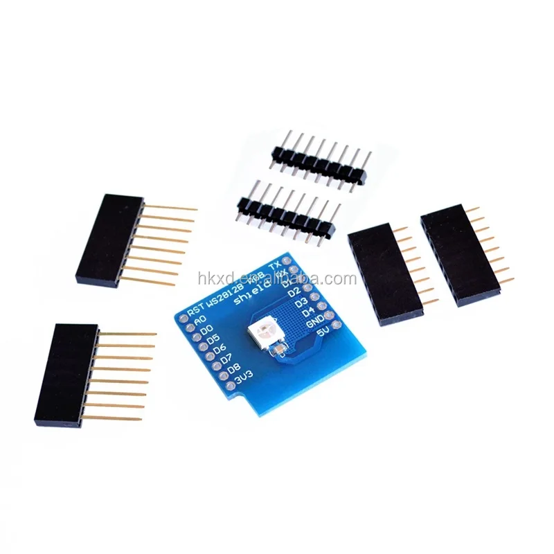 Module WS2812B RGB Full Color LED Shield Board for D1 mini WIFI Expansion Learning Board RGB Driver Module