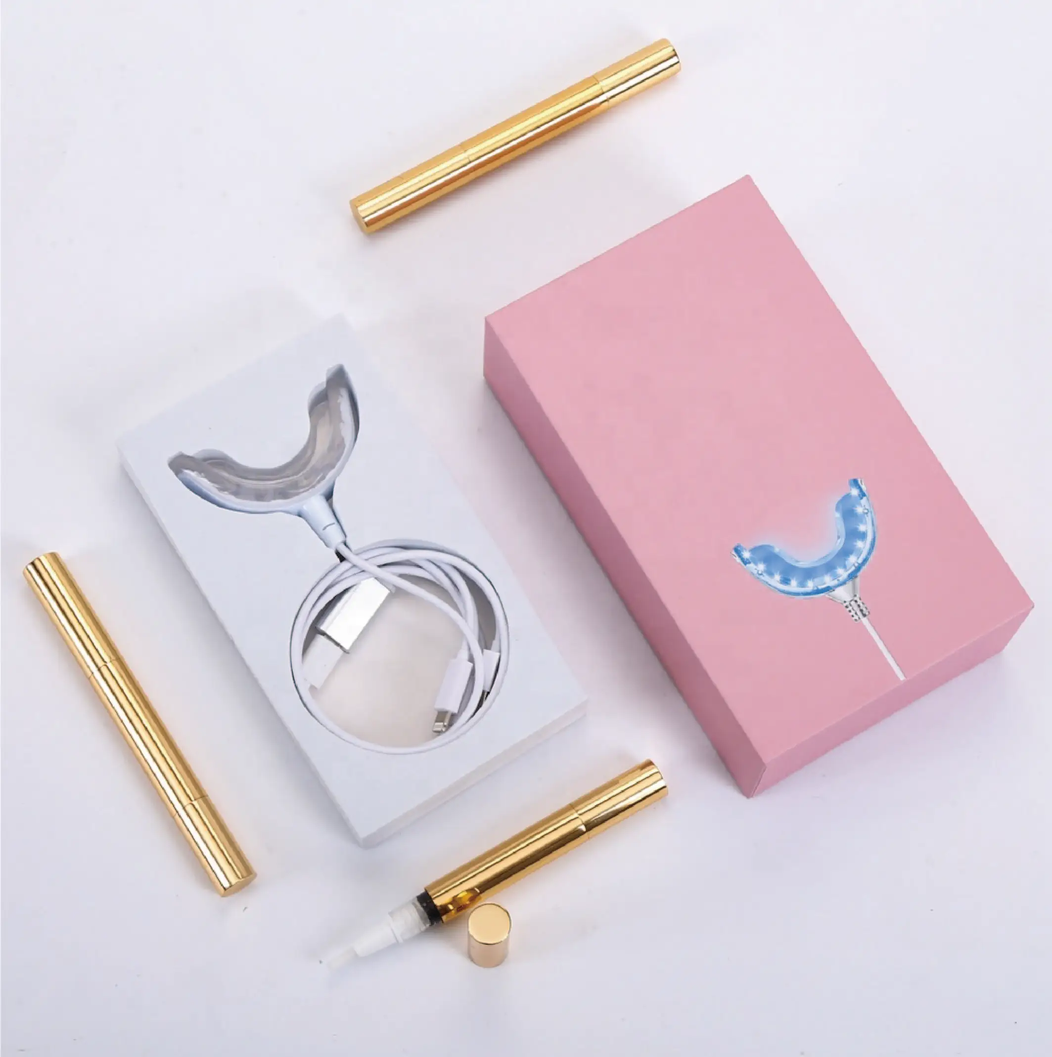 

Luxury Smile Dental Tooth White Home Kit Teeth Whitening USB LED Light System