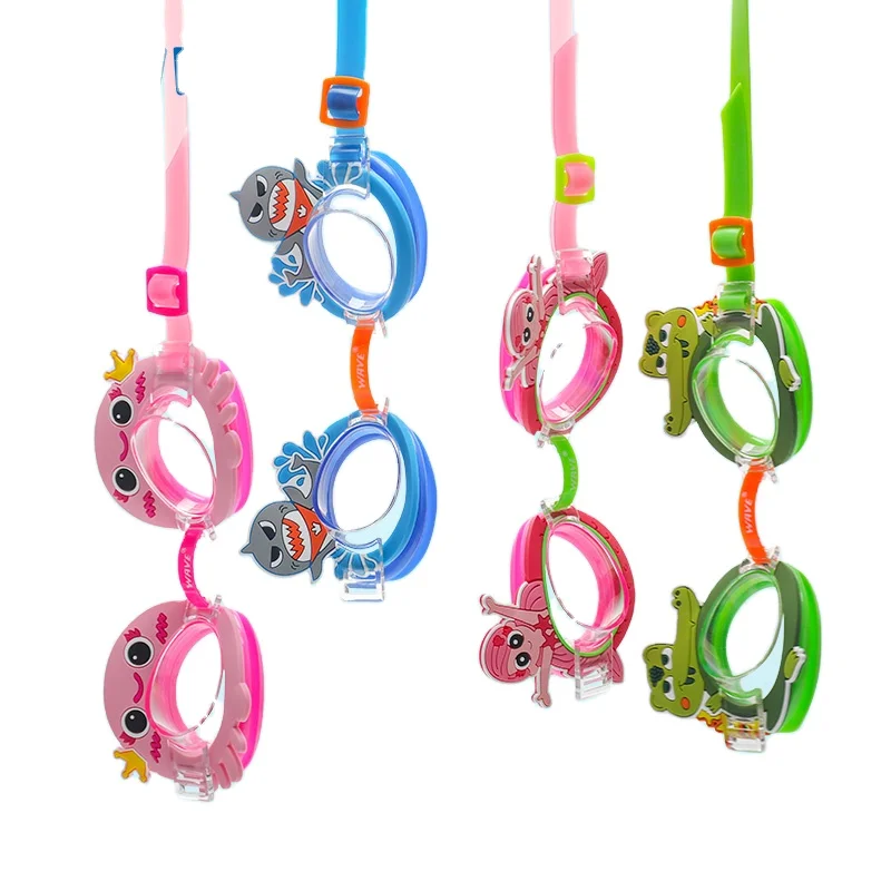 

Guangzhou Vanguard Silicone children Swim Glasses And Mirrored Diopter With cartoon desgin, Customized