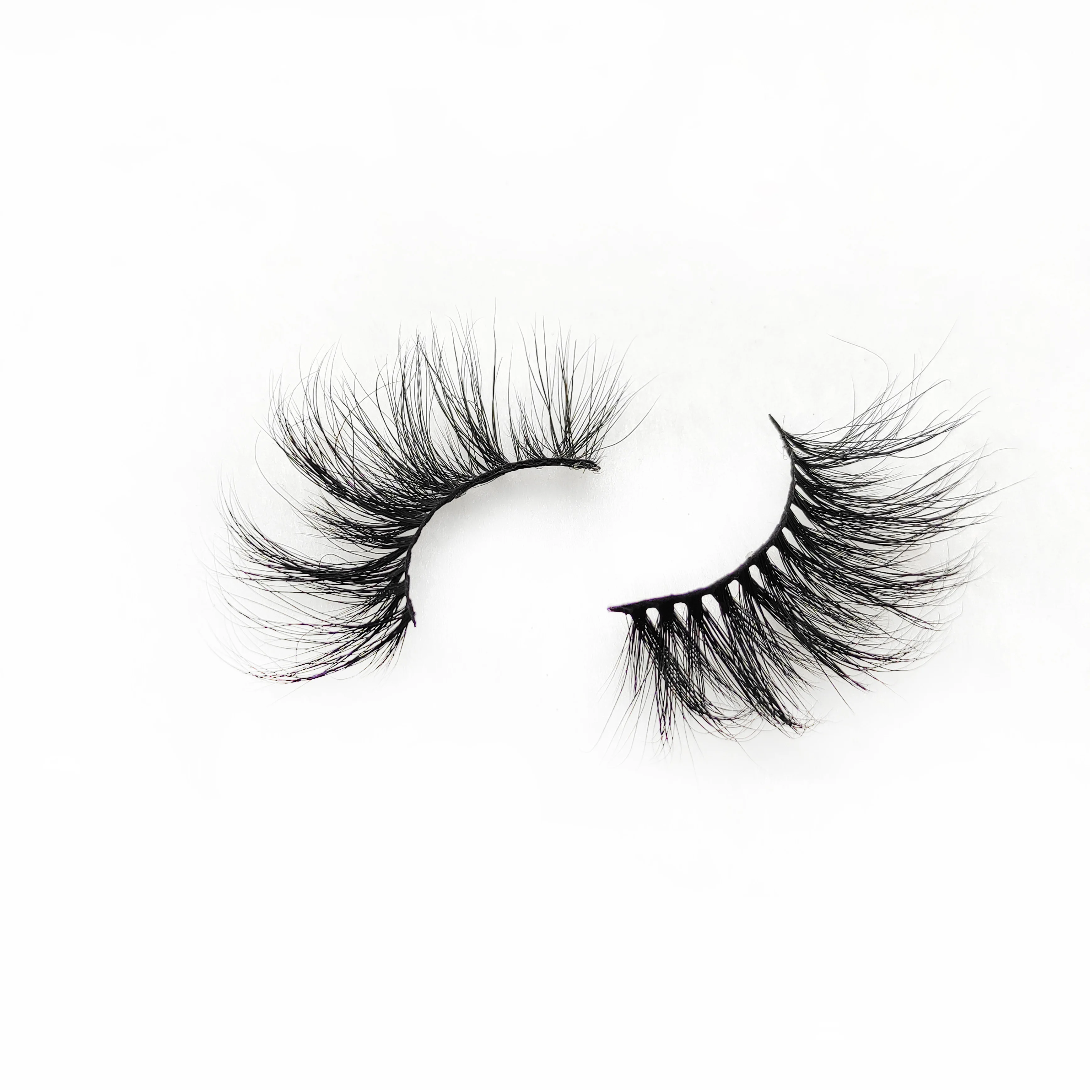 

Factory Wholesale Price With Customize Own Brand Box 25mm Real Siberian Natural Hand Made 5D Mink Eyelashes, Natural black