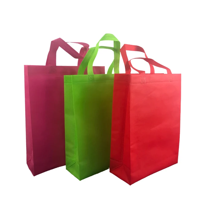 

Cheap pp spunbond non woven bag/shopping bag manufacturer, Red/blue/green