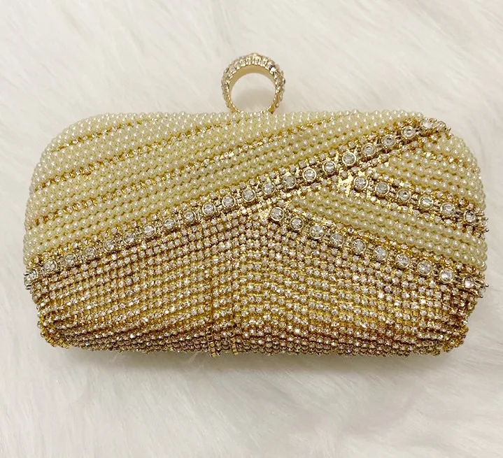 

2020 Fashion wholesale evening diamond ladies shoulder crossbody chain bag girls handbags purse women mini bag for women, Gold