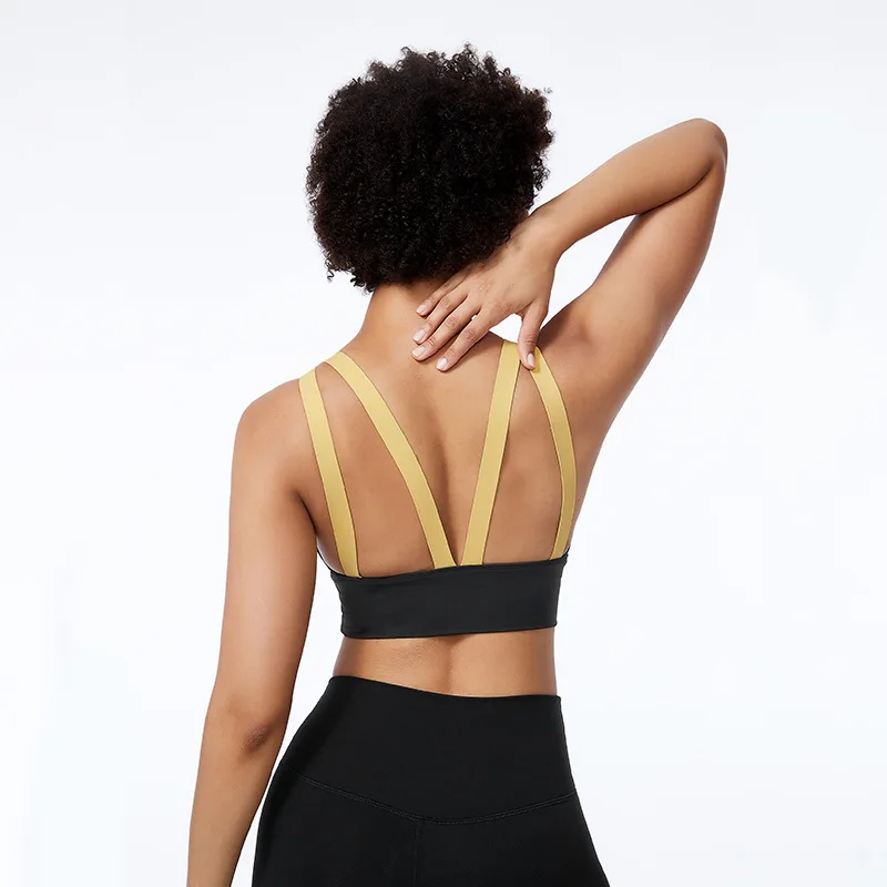 

Shockproof Wireless Nylon Comfy Gym Running Workout Active Wear Sports Bra