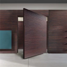 Nous Villa Porte D'entr&eacute;e Principale Conception Moderne Pivot Portes En Bois Avec Fen&ecirc;tres Lat&eacute;rales