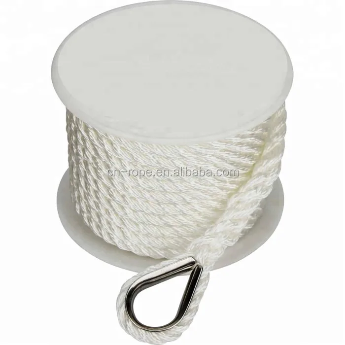 floating white color three strand polypropylene marine rope making in dock anchor fender rope to fit perfectly rowing boats