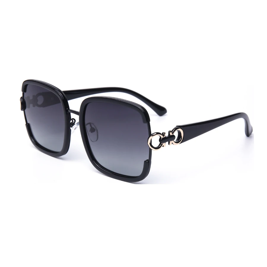 

J91386 China Wholesale Square Fashion Sunglasses Oversized Design Sun Glasses Metal Frame, 5 colors
