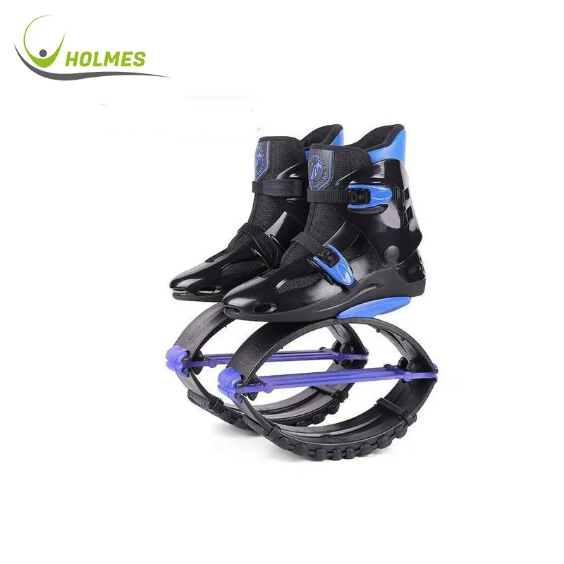 

New Fashion Design Funny Red Blue Colors Spring Jumping Bounce shoes for kids, Black/red