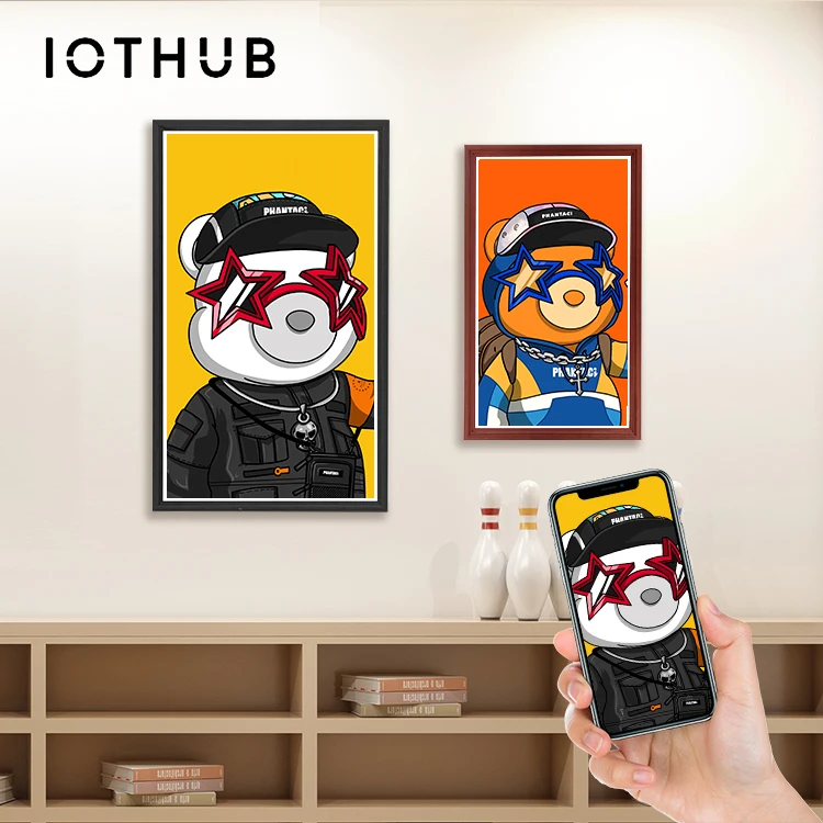 

Custom OEM Wholesale 43 Inch NFT Art Picture 4K Display Video Screen WIFI Android Slim Digital Photo Frame Antiglare