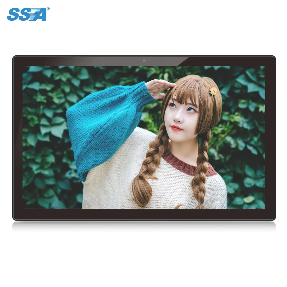 

15.6 inch All in One Tablet PC Capacitive Touchscreen Digital Signage Advertising Player for BANK HOTEL TAXI with HDMI BLUETOOTH